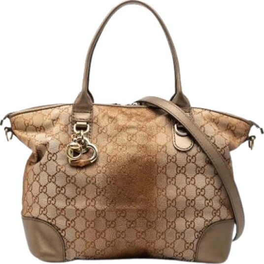 Gucci Vintage Dame Pre owned Brun ONE SIZE, Gucci Vintage Dame Pre owned Brun ONE SIZE,