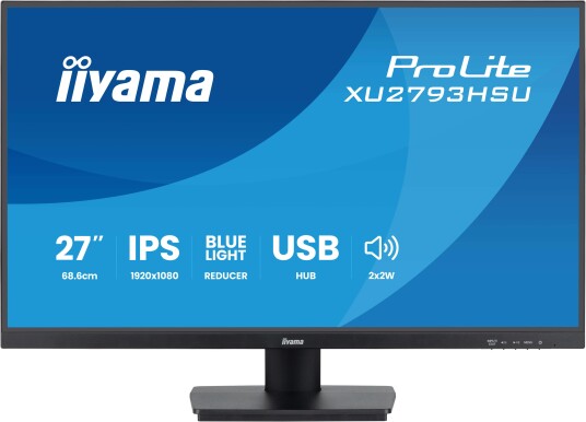 Iiyama ProLite XU2793HSU-B7 27" FHD IPS Skjerm 75Hz Sort