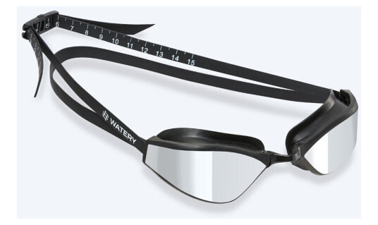 Watery Elite svømmebriller Storm Racer Mirror Svart/sølv Konkurranse / trening svømmebriller Bedst i test Watery Elite svømmebriller Storm Racer Mirror Svart/sølv Konkurranse / trening svømmebriller Bedst i test