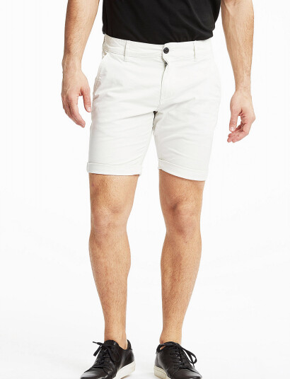Lindbergh Superflex Chino Shorts - White - XXXL