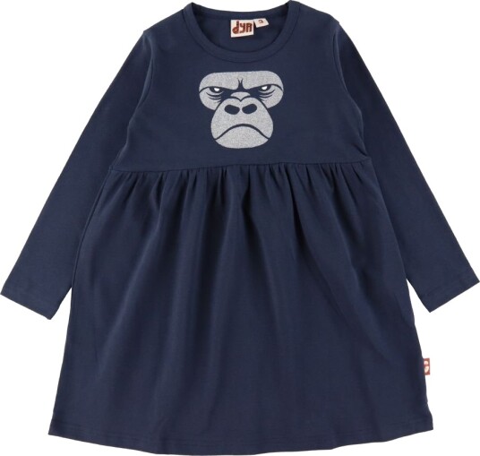 DYR Kjole Power Dark Navy m. Gorilla DYR 2 år (92) Kjole Blå