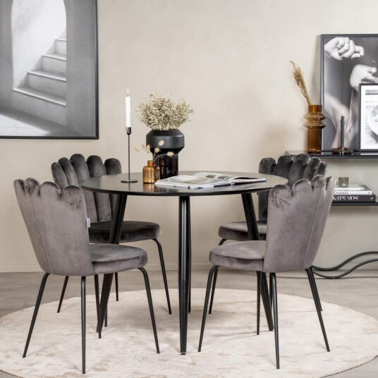 Venture Home Spisegruppe Venture Home Plaza med 4stk Limhamn Stoler GR24134