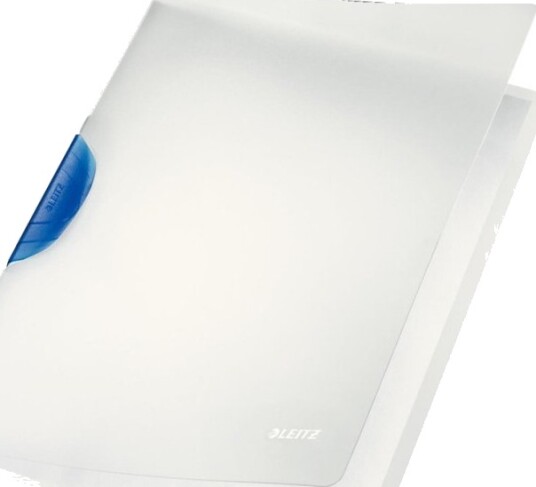 Leitz Colorclip Magic   Klipsfil   For A4 210 X 297 Mm   Kapasitet: 30 Ark   Translucent Med Blå Klips