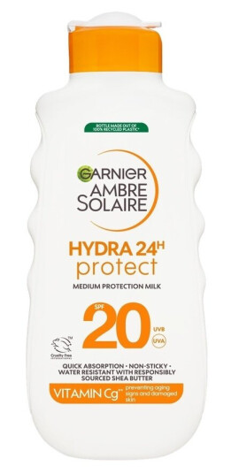 Garnier Ambre Solaire Hydra 24H Solbeskyttelsesmelk SPF20 175 ml