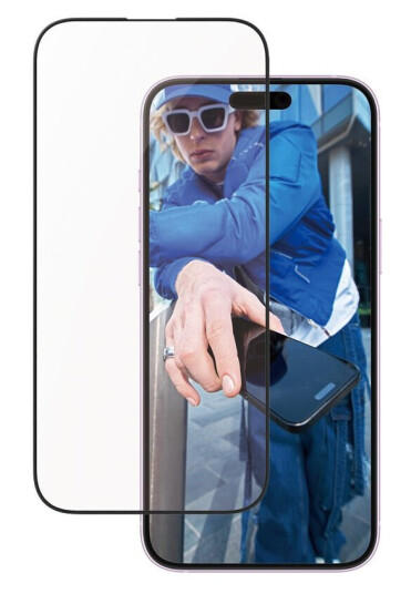 PanzerGlass Ultra Wide Fit Skjermbeskytter iPhone 16 Plus med Aluminiumsramme