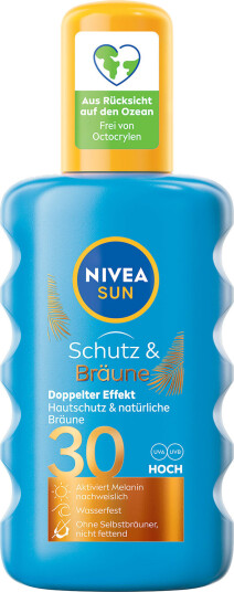 Nivea Sun Spray Protect & Bronze Tan SPF 30 solkrem 200 ml