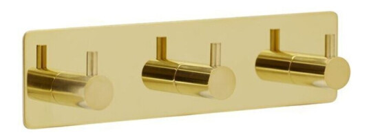 BESLAG DESIGN BASE 220 WALL HOOK BRASS 3 HOOKS 61623-21
