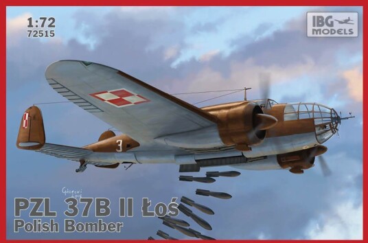 IBG PZL.37B II Polsk medium bombefly byggesett 1:72 IBG PZL.37B II Polsk medium bombefly byggesett 1:72