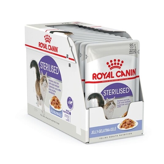 Royal Canin Sterilised Våtfôr med Gelé til Katter 24x85g Royal Canin Sterilised Våtfôr med Gelé til Katter 24x85g
