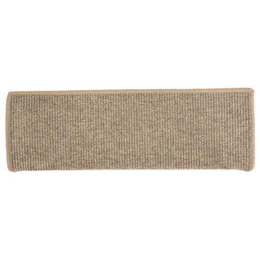 vidaXL Selvklebende trappematter 15 stk mørk beige 65x21x4 cm