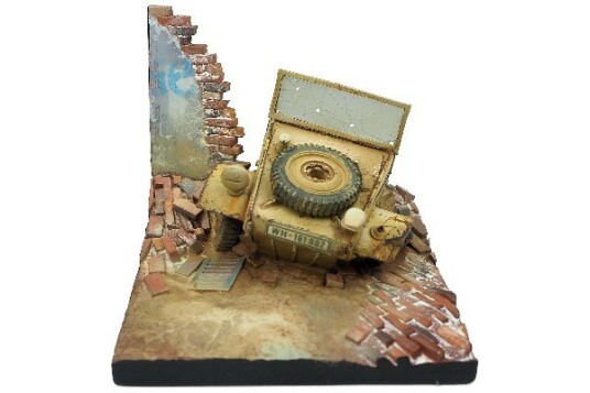 Scenics Diorama Bases Kubelwagen Front 7X7x6cm