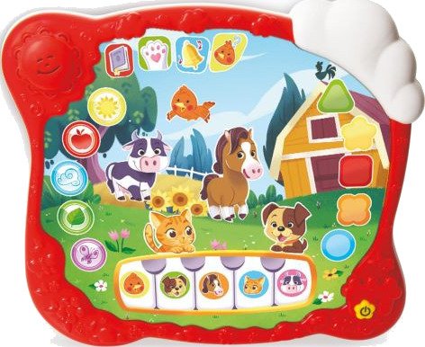 Clementoni Sapientino Interaktiv Bondegård Lekematte - 4 Aktiviteter, Smart Touch, Fra 2 År
