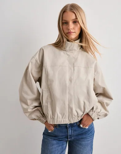 Pieces Beige Pcmonalisa Bomber Jacket D2D