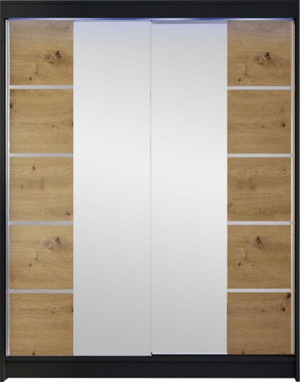 Pickering Garderobe Med Speil 150x200 cm - Grå
