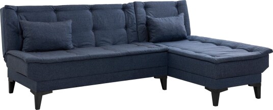 Hunterville Sovesofa med Sjeselong 4 seter Marineblå