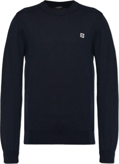 Balmain Herre Strikkevarer Blå S, Balmain Herre Strikkevarer Blå S,