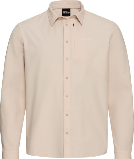 Jack Wolfskin Men"s Prelight Suncool Ls Shirt Oyster XL
