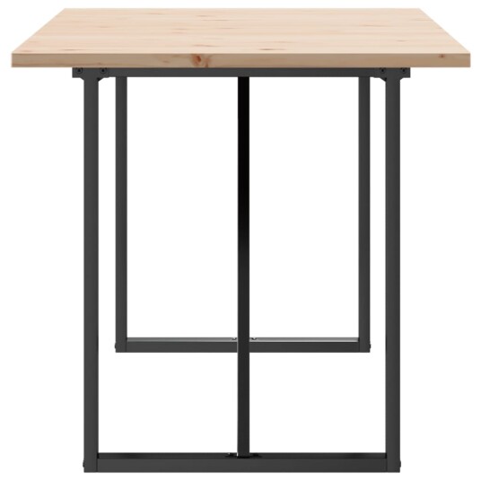 Spisebord O-ramme 160x80x75,5 cm heltre furu og støpejern 3282743