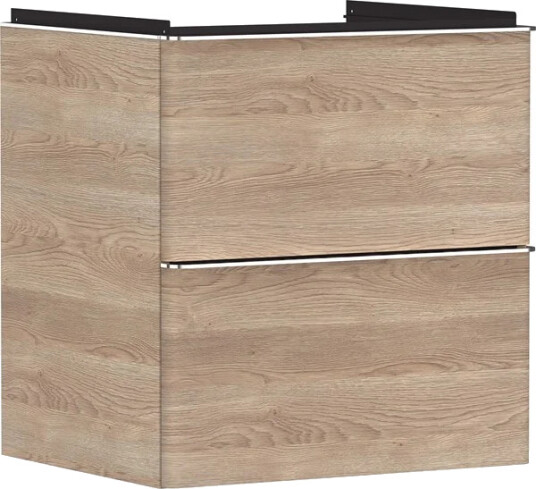 Hansgrohe xelu q vanity unit natural oak 580/475 with 2 draw Hansgrohe xelu q vanity unit natural oak 580/475 with 2 draw