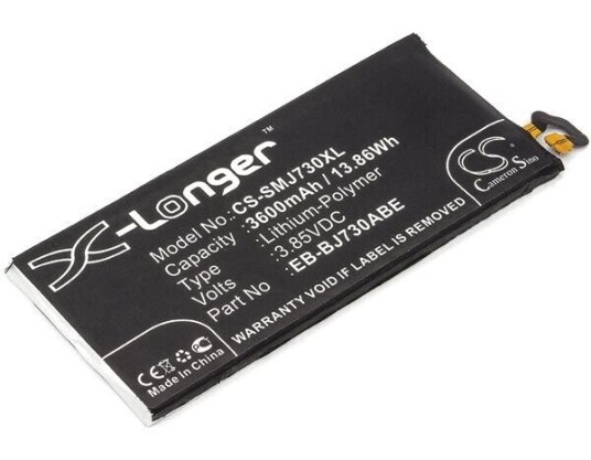 Samsung SM-J730G/DS batteri (3600 mAh 3.85 V, Sort)