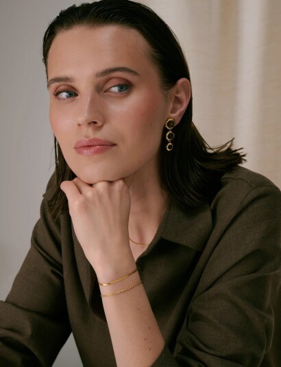 Syster P Octagon Earrings Gold   Gold   ONE SIZE