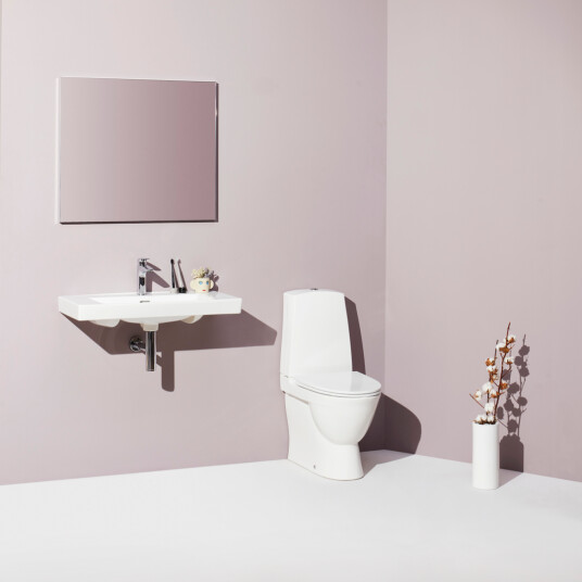 LAUFEN PRO N SERVANT 60X42 CM U/ARMATURHULL HVIT