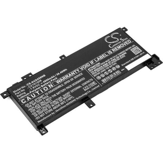 Asus X456UB batteri (4800 mAh 7.6 V, Sort)