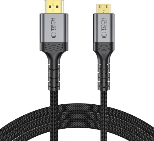 Tech-Protect UltraBoost Mini HDMI til HDMI 2.1-kabel 2 m 8K 60Hz - Svart