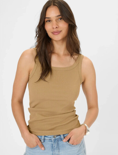 Kaffe Kacarna Tank Top Beige S