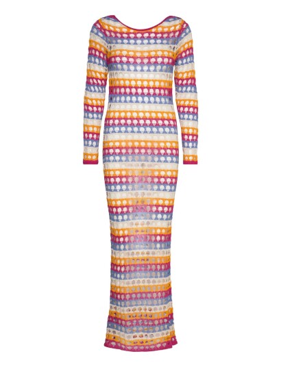 Mango | Multi Coloured Crochet Dress | S