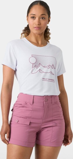 Helly Hansen Dame Skog Recycled Grafisk Jersey T-skjorte Lilla S