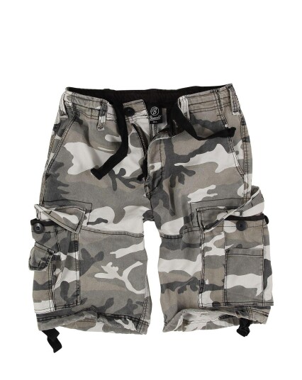 Brandit Vintage Cargo Shorts Hvit Grå Brandit Vintage Cargo Shorts Hvit Grå