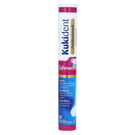 Steradent Kukident Zahnweiss Rensetabletter for proteser - 30 stk.