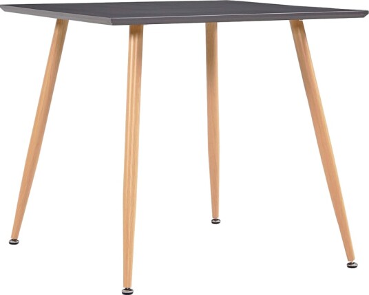vidaXL Spisebord grå og eik 80,5x80,5x73 cm MDF vidaXL Spisebord grå og eik 80,5x80,5x73 cm MDF