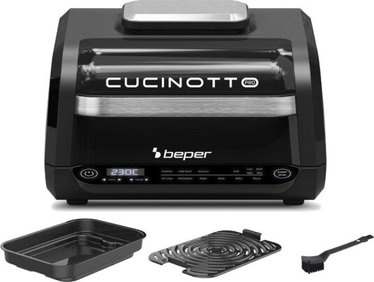 Beper P101FRI081 Airfryer 8 programmer, opptil 230C Svart