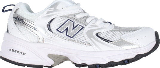 New Balance 530 Kids Bungee Lace Sneakers White 28