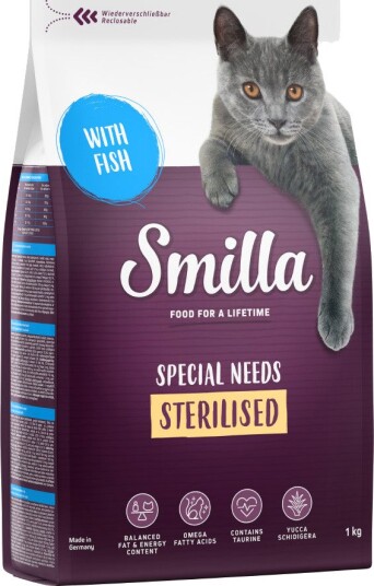 Smilla tørrfôr Adult Sterilised Fisk 1 kg