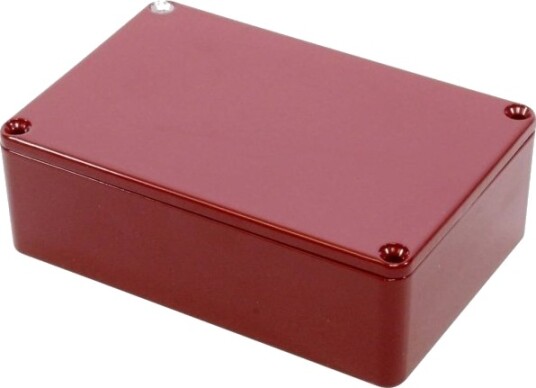 Hammond Electronics 1590B3rd Universal Kapsling 116 X 77 X 38 Trykkstøpt Aluminium Rød 1 Stk