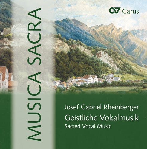 Rheinberger, Stuttgart Chamber Choir, Fischer Sacred Vocal Music CD