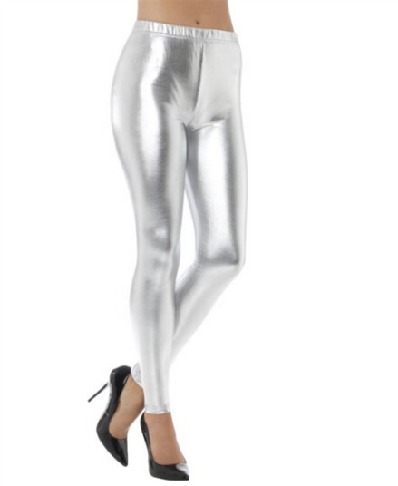 Leggings disco - metallisk sølv Leggings disco - metallisk sølv