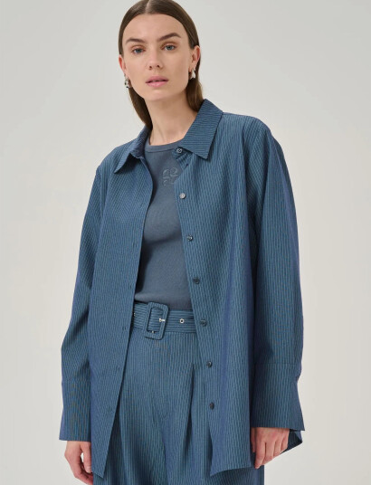 My Essential Wardrobe Vittamw Shirt - Grey - 36
