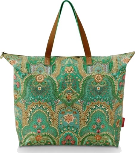 Pip Studio Pip Studio Tilda Tote Bag L Jabali Green Pip Studio Pip Studio Tilda Tote Bag L Jabali Green