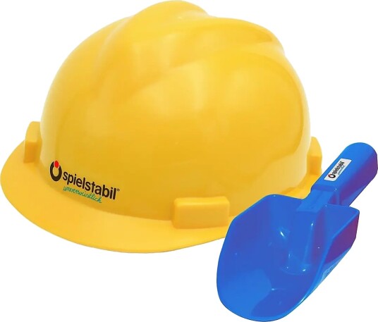 Spielstabil Helmet And Trowel Set Builder Yellow One Size