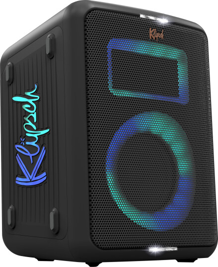 Klipsch Vegas Party Trådløs Bluetooth-høyttaler med 12 timers spilletid - Svart