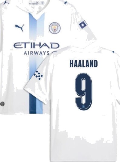 Manchester City Tredjedrakt 2026/27 Champions League Barn Haaland 9 PUMA størrelse 128 cm