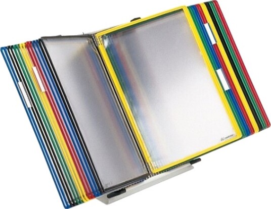 Tarifold Bord Display A4 30 Lommer Assorterede Farver