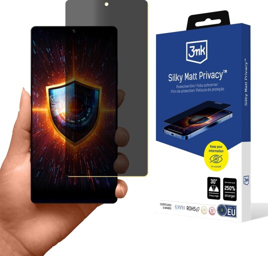 3mk Silky Matt Privacy Skjermbeskytter med Personvernsfilter for Samsung Galaxy S25 Ultra