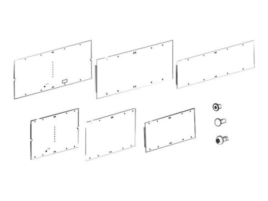 APC HyperPod Frame 4ft Aisle End Panel - rack-monteringssett