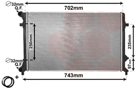 VAN WEZEL 58002205 Radiator motorkjøling