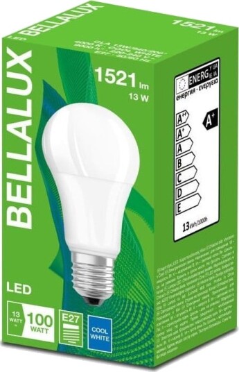 Bellalux Led Pære E27 13W Eco Cl A Fr 100 840 Ikke Dim 1521Lm 4000K 4058075484979